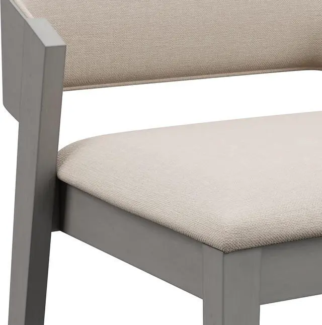 Alt view image 7 of 7 - Hillsdale, Dresden Wood Counter Height Stool, Distressed Gray