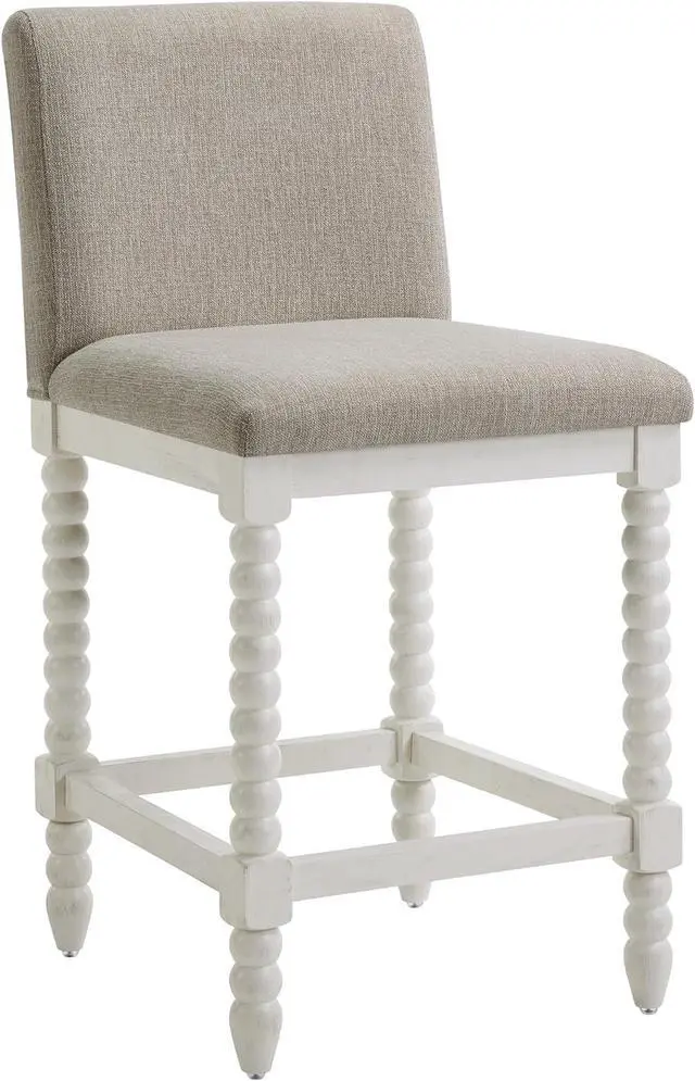 Alt view image 3 of 7 - DUHOME Spindle Counter Stool with Padded Spring Seat,Wooden Bar Stools Farmhouse 26 Inch Counter Height Stools Chairs with Spindle Back for Kitchen Island
