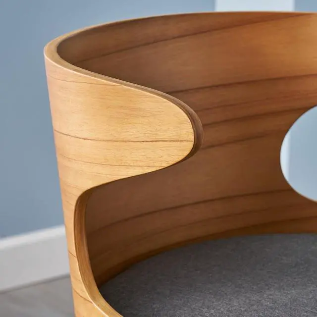 Alt view image 5 of 7 - Christopher Knight Home GDFStudio Christopher Knight Home Truda Mid Century Modern Fabric Barstools Set of 2 in Charcoal