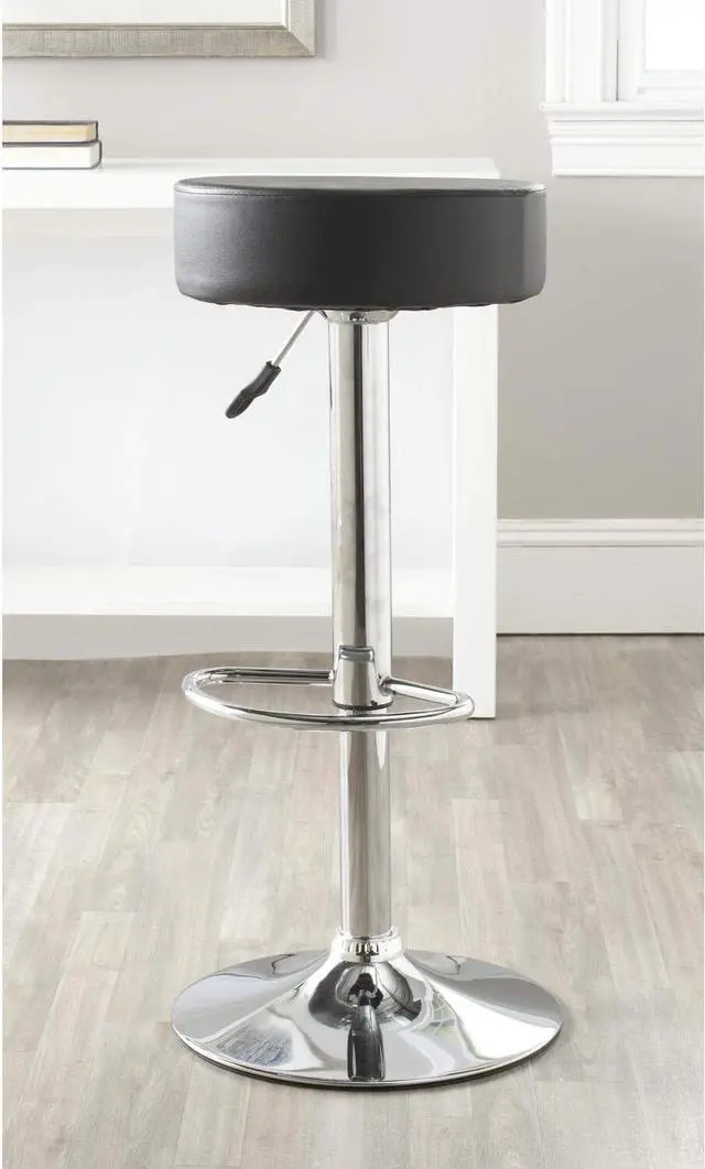 Alt view image 4 of 6 - Safavieh Home Collection Jude White Adjustable Swivel Gas Lift 25.6-31.5-inch Bar Stool