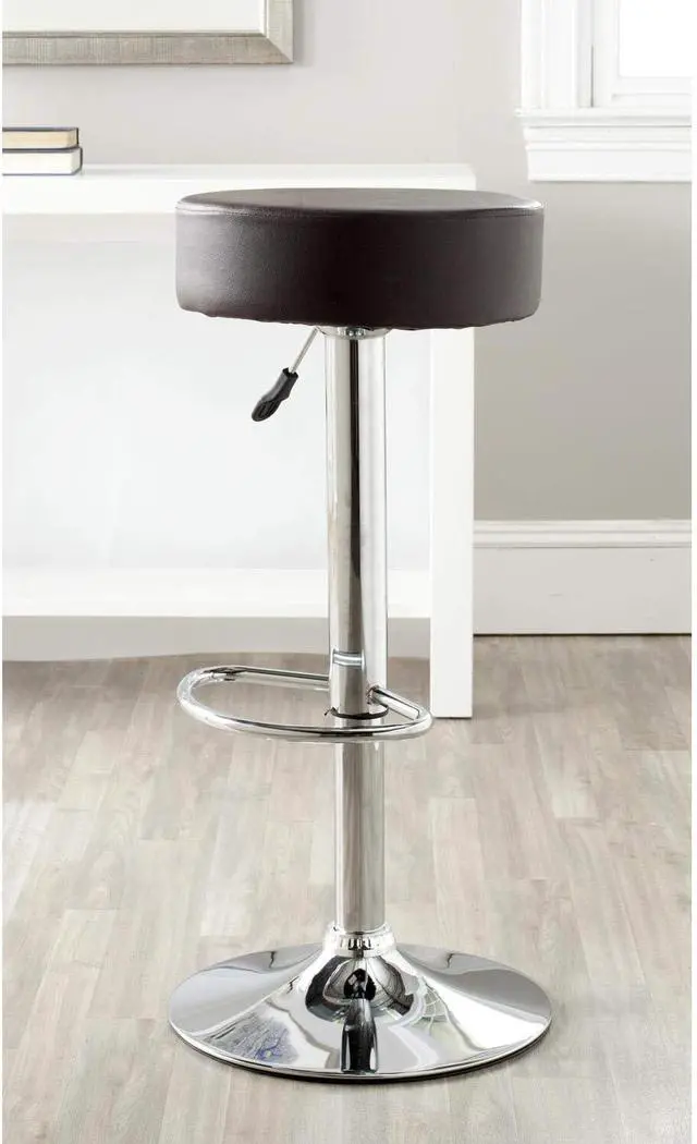 Alt view image 5 of 6 - Safavieh Home Collection Jude White Adjustable Swivel Gas Lift 25.6-31.5-inch Bar Stool