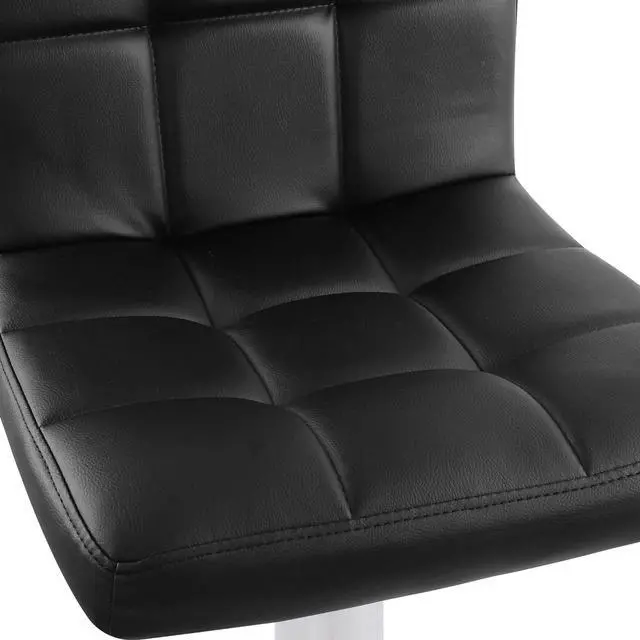 Alt view image 3 of 7 - NOBPEINT Square Back Adjustable Swivel Bar Stools, Black(Set of 2)