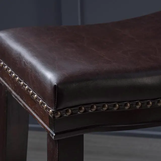 Alt view image 6 of 7 - Christopher Knight Home Kainu Counter Stool, Brown + Dark Brown
