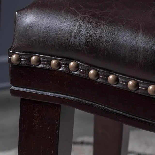 Alt view image 5 of 7 - Christopher Knight Home Kainu Counter Stool, Brown + Dark Brown