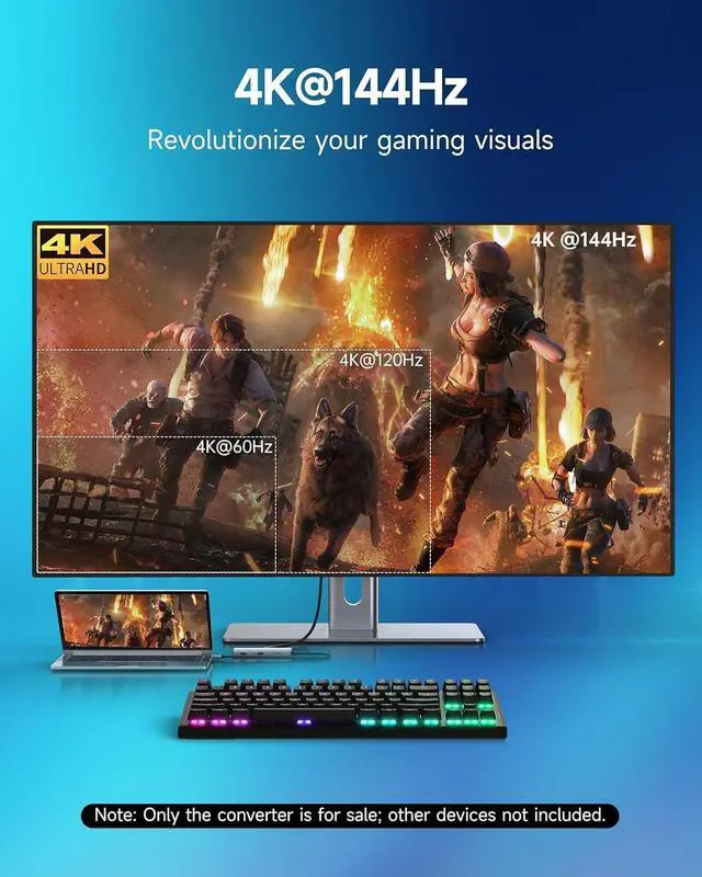 Alt view image 5 of 7 - USB C Docking Station, 7 in 1 Docking Station 3 Monitors with Dual HDMI 4K@60Hz & Single DisplayPort (8K@30Hz/ 4K@144Hz), 100W PD, 10Gbps 3USB, USB C Hub Compatible with HP/Dell/Lenovo and More