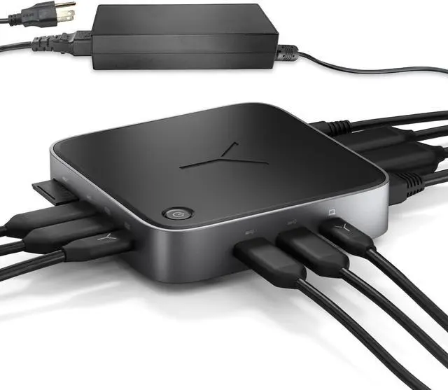 Main image of Brydge Stone CORE Powered Charging Docking Station  10 Ports, 100W PD, Dual Monitor Docking Station, 4K60Hz, 8K HDMI, SD 4.0, USB-A & USB-C, Ethernet  Windows & MacOS Compatible Laptop