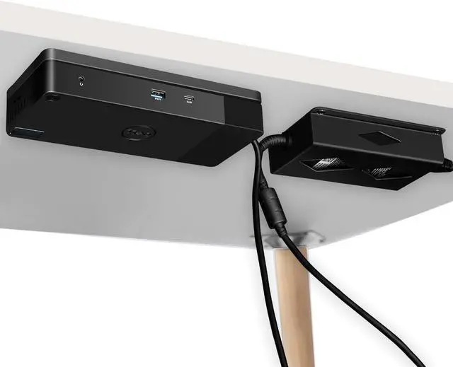 Main image of Under Desk Mount for Dell WD19 / WD19S / WD19TBS / WD19TB / WD22TB4 Dock + Power Bricks (for 180W and 130W), Docking Station & Power Bricks Holder
