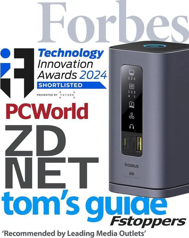 Alt view image 5 of 7 - Baseus 11in 1 MAC Docking Station & 0.3" Slim Magsafe Power Bank