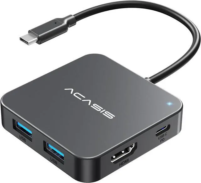 Main image of USB C Hub 10Gbps, Multiport Adapter with 4K60 HDMI, 100 W Power Delivery, 3 USB A 3.1+1 USB-C 3.1 Data Port, USB C to HDMI Adapter for MacBook, Dell, Lenovo, Surface, iPad PRO, XPS(Grey)