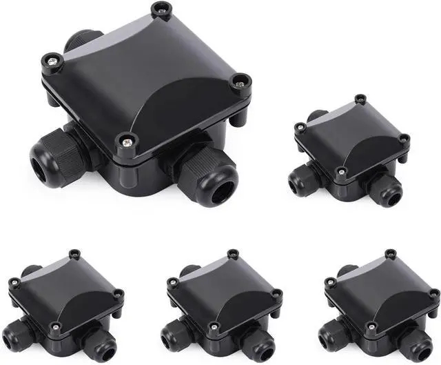 Main image of 5Pcs Waterproof IP68 Cable Connector, Light IP68 Junction Box, Larger 3-Way External/Outdoor Electrical Junction Box 5.5mm-10.2mm (1 PCS Screwdriver)