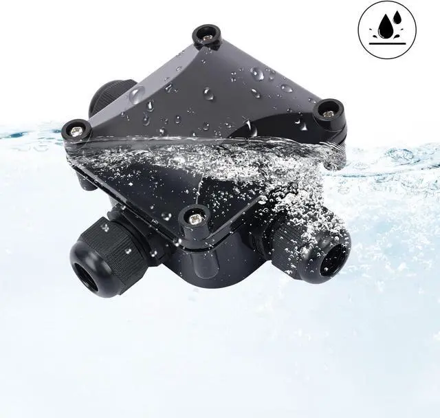 Alt view image 3 of 7 - 5Pcs Waterproof IP68 Cable Connector, Light IP68 Junction Box, Larger 3-Way External/Outdoor Electrical Junction Box 5.5mm-10.2mm (1 PCS Screwdriver)