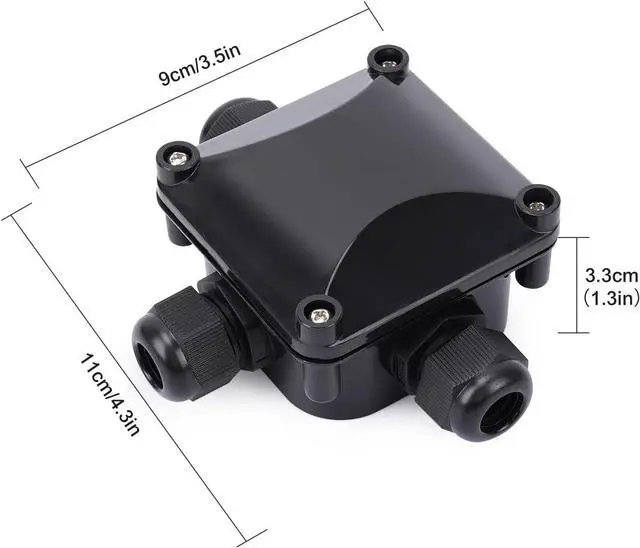 Alt view image 2 of 7 - 5Pcs Waterproof IP68 Cable Connector, Light IP68 Junction Box, Larger 3-Way External/Outdoor Electrical Junction Box 5.5mm-10.2mm (1 PCS Screwdriver)