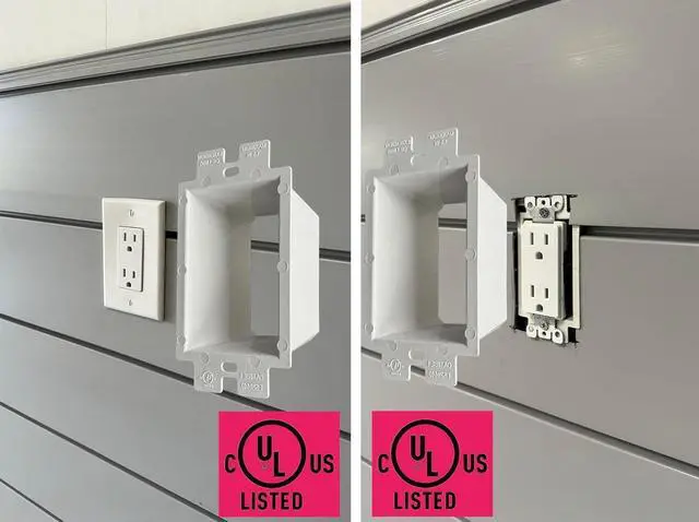 Alt view image 5 of 7 - iMBAPrice IMBA-BE1-25 (UL Listed) 1-Gang Non-Metallic Electrical Power Outlet Box Extender for Power Switch Receptacles Accessories, 25-Pack