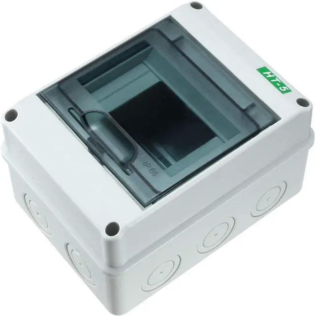 Main image of uxcell IP65 ABS Transparent Cover Power Distribution Protection Box for Circuit Breaker Indoor on The Wall 5 Way (120mmx160mmx92mm)