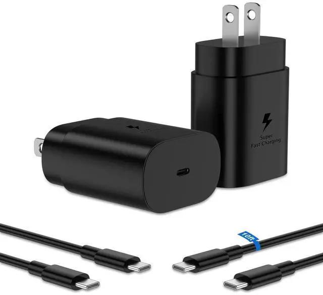 Main image of 25W Super Fast Charger Type C 2 Pack with 10FT USB C Cable Fast Charging for Sam-Sung Galaxy S23 Ultra Charger S23/S23+/S22 Ultra/S22+/S22/S21/S20/Z Fold 4,3/Z Flip 4,3 S10/S9/S8