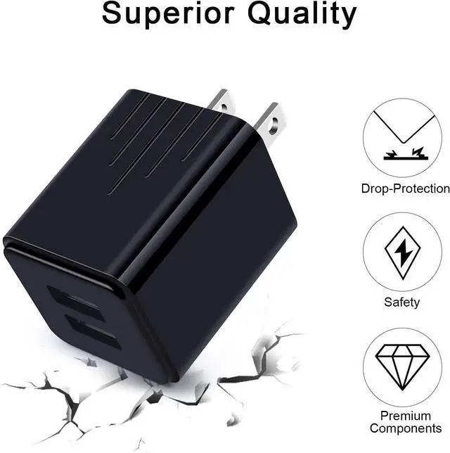Alt view image 3 of 6 - Fast Charger Type C Charging Block USB Wall Plug Android Phone Fast Car Charger Adapter C Type Charging Cable 3FT 6FT for Samsung Galaxy S25 S24 S23 S22+ S22 Ultra S21 FE S20 S10 A10e A11 A12 A13 A21