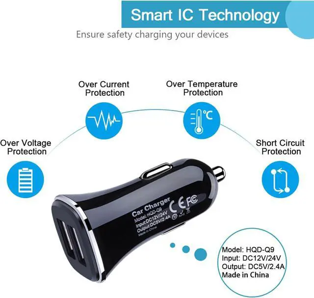 Alt view image 3 of 6 - Fast Charger Type C Car Charger for Samsung Galaxy S22 Ultra /S22 +/S21/S20 fe /S20 A13 5G, A21, A12,A42,A52, A32, A11,Note 22/20, Dual Port Car Charger Adapter Wall Charging Block and Cable Cord