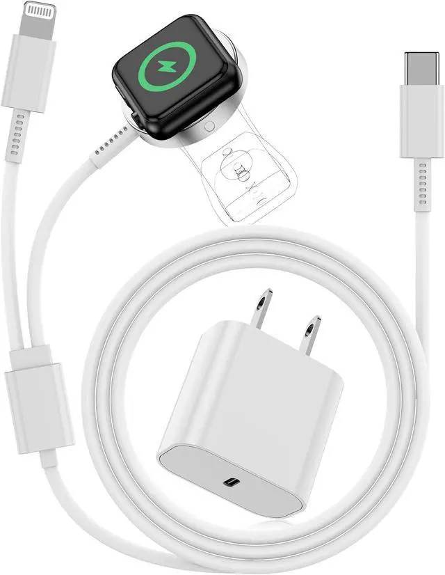 Main image of for 2 in 1 USB C Apple Watch Charger Magnetic iWatch Fast Charging Cable Cord 6ft and Type C Wall Plug Block for iPhone Apple Watch Series Ultra/9/8/7/6/SE/5/4/3/2/1/iPhone 14/13/12/11