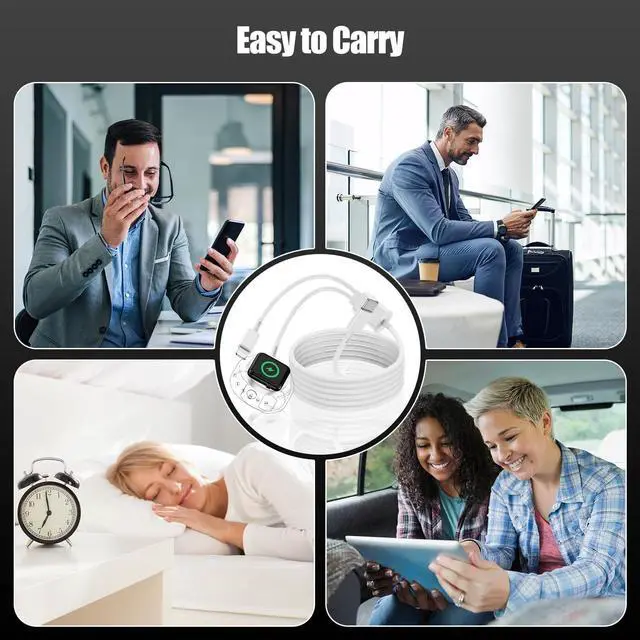 Alt view image 6 of 7 - for 2 in 1 USB C Apple Watch Charger Magnetic iWatch Fast Charging Cable Cord 6ft and Type C Wall Plug Block for iPhone Apple Watch Series Ultra/9/8/7/6/SE/5/4/3/2/1/iPhone 14/13/12/11