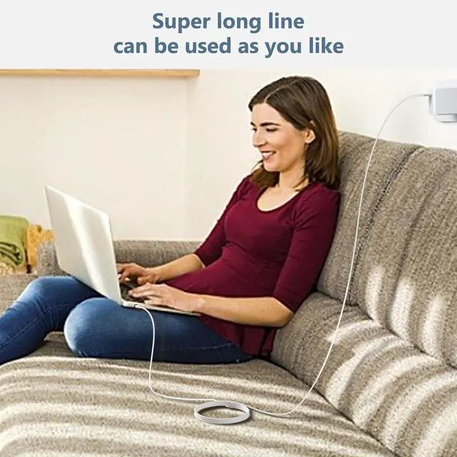 Alt view image 7 of 7 - Mac Book Pro Charger - 100W USB C Charger Fast Charger for Mac Book Pro 16/15/14/13 Inch, Mac Book Air 13 Inch, iPad Pro 2021/2020/2019/2018 Power Adapter for Mac Book and All USB-C Laptops and Phones