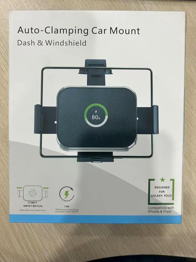 Alt view image 7 of 7 - Dual Coil Wireless Car Charger for Galaxy Z Fold 6/5/mate xt,Fast ChargingCar Phone Mount for Galaxy Z Fold 4/3,Smartphone Holder Air Vent Dashboard for iPhone16 Max (Not Fit Pixel Fold)