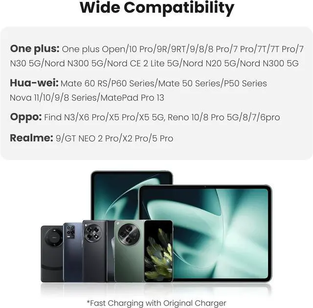 Alt view image 4 of 7 - Fasgear Warp Charge 30W Cable for Oneplus 8 Pro 8/7 Pro 7T [6ft] Dash Charging USB Type C Cable 20W Fast Charge Nylon Braided Data Sync USB-C Cord Compatible for One plus 7 6T 6 5T 5 3T (1.8m,Black)