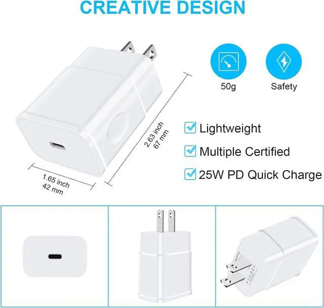 Alt view image 7 of 7 - 25W Super Fast Charger, 10FT Long Android Phone C Charger USB Type C Cable Fast Charging for Samsung Galaxy A16 5G A15 A14 5G A35 A55 A54 A53 A13 S25 Ultra S24 FE S23 S22 S21 S20 A03s A04s A02s A25