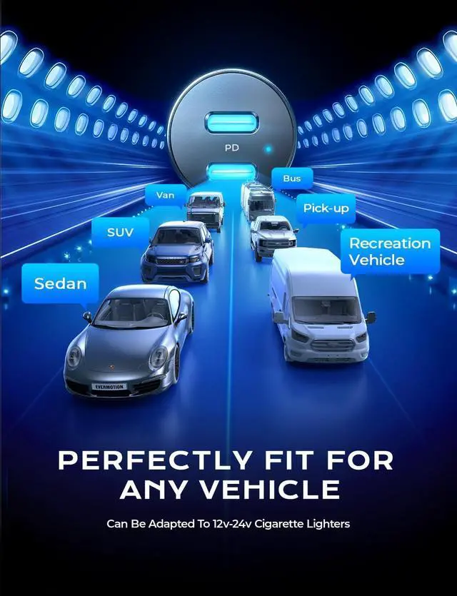 Alt view image 4 of 7 - LISEN 90W USB C Car Charger Fast Charging, Dual PD 45W USB C Port for iPhone 16 Car Charger, Super Fast Car Charger USB C Cigarette Lighter Adapter with USB C & Lightning Cable for iPhone 15/14/Galaxy