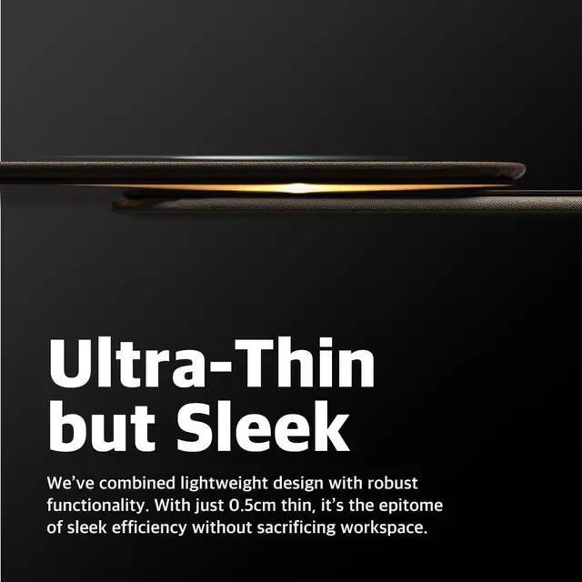 Alt view image 7 of 7 - POUT H3 - Portable Qi Wireless Charging Mouse Pad Mat for Laptops Charges w/iPhone, Airpod, Samsung Galaxy (Latte Cream)