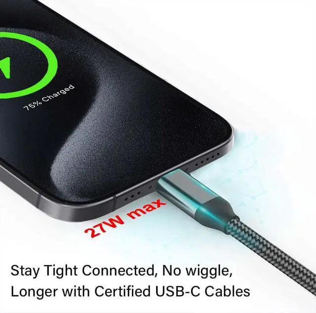 Alt view image 2 of 6 - USB C Cable 15FT 2Pack Extra Long USB-A to USB-C Cable Braided Fast Charger Cord Compatible with Sony Galaxy S22 S21 S20 S10 Note 9 Plus OnePlus 10 Pro Switch Moto