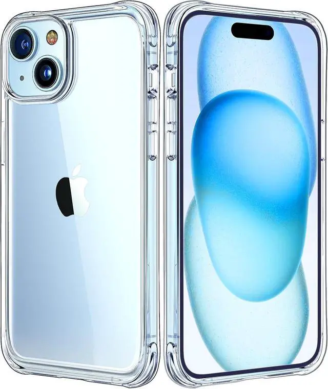 Main image of Mkeke for iPhone 15 Case Clear, [Not Yellowing] [Military-Grade Drop Protection] Clear Slim Phone Cases for Apple iPhone 15 with Shockproof Bumper 2023
