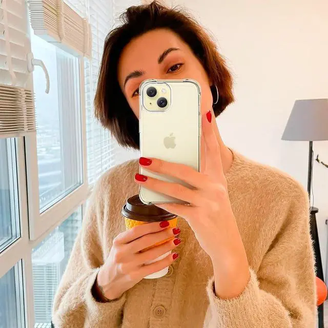 Alt view image 7 of 7 - Mkeke for iPhone 15 Case Clear, [Not Yellowing] [Military-Grade Drop Protection] Clear Slim Phone Cases for Apple iPhone 15 with Shockproof Bumper 2023