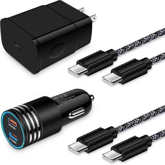 Main image of Super Fast Charger Type C, 25W Android Phone Charger for Samsung Galaxy A17 A16 5G A15 A14 A56 A55 A54 A53 A36 A35 A26 A06 S25 Ultra S24 S23 S22 S21 S20 A13 A12, 60W Car Charger, USB C to USB C Cable