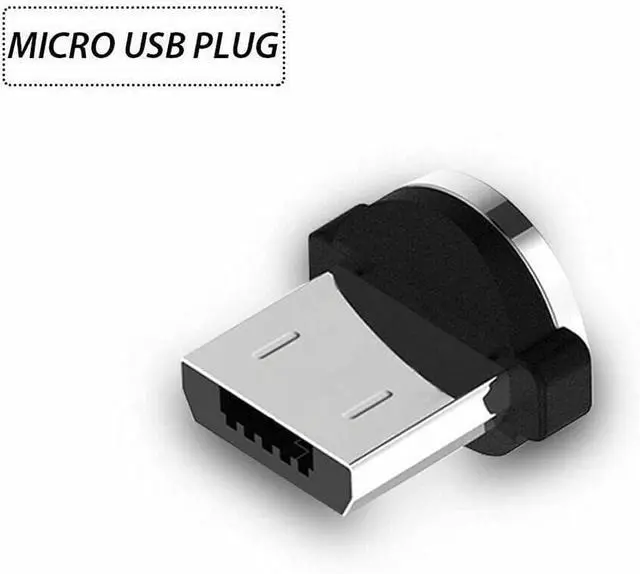 Alt view image 3 of 5 - VizGiz 9 Pack Magnetic Phone Cable Adapter Connector Tips Head Plug Micro USB Type C Cord Magnet Charger Adaptor Replacement Tip for iPhone Huawei Samsung iPad Android Mobile Phone