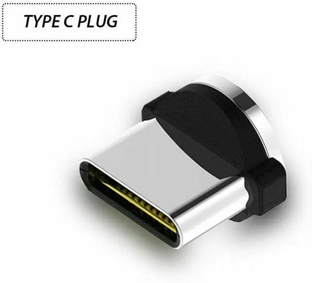 Alt view image 5 of 5 - VizGiz 9 Pack Magnetic Phone Cable Adapter Connector Tips Head Plug Micro USB Type C Cord Magnet Charger Adaptor Replacement Tip for iPhone Huawei Samsung iPad Android Mobile Phone