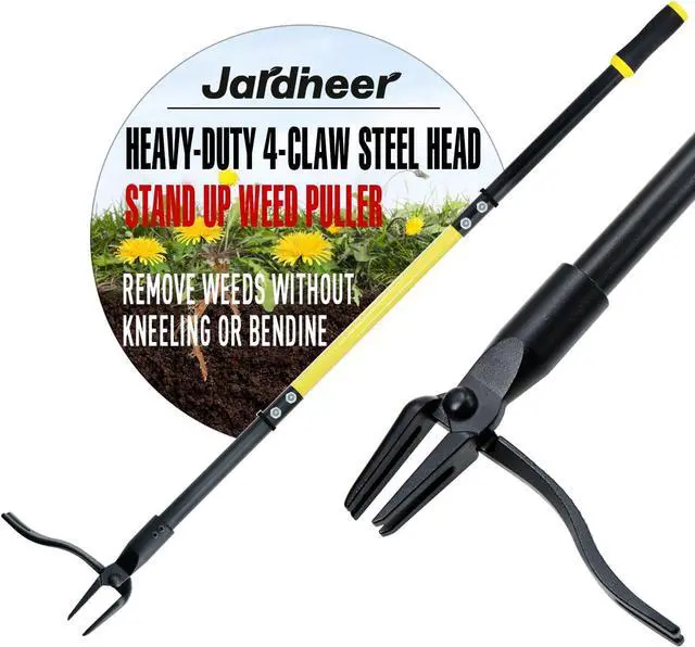 Main image of Jardineer 45" Stand Up Weeder Puller Tool, Weed Remover Tool with Long Handle, Weeding Tools Gardening Heavy Duty with 4 Claw Steel Head