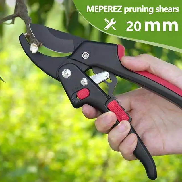 Alt view image 3 of 7 - Adjustable Germany Pruners, Arthritis Weak Hand Snips, Work 3 Times Easier, 1-Inch Cut Capacity Garden Clippers, Ergonomic handle, Rust resistant, high strength steel, Sharp