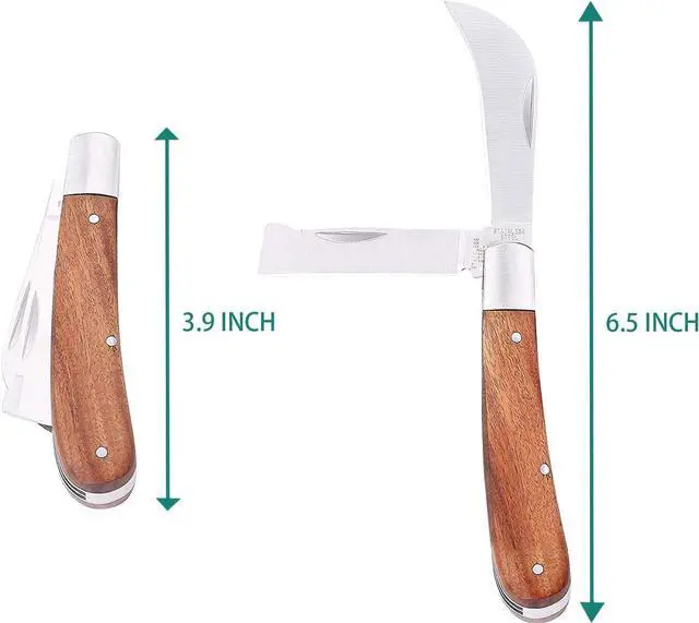 Alt view image 2 of 7 - Professional Grafting Tool Kit - 3-in-1 Pruner with SK5 Blades, Grafting Knife, Tapes, Labels & Clips - Fruit Tree Grafting Supplies for Apples, Peaches, Grapes (Gardening Grafting Tools)