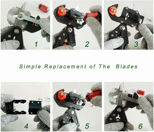 Alt view image 4 of 7 - Professional Grafting Tool Kit - 3-in-1 Pruner with SK5 Blades, Grafting Knife, Tapes, Labels & Clips - Fruit Tree Grafting Supplies for Apples, Peaches, Grapes (Gardening Grafting Tools)