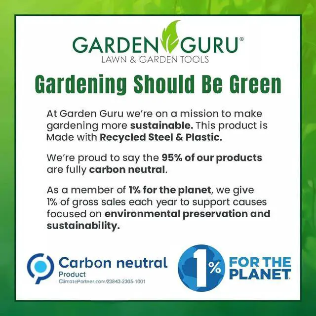 Alt view image 5 of 7 - Garden Guru Hand Cultivator Rake Tiller Tool - Stainless Steel for Ultimate Strength - Rust Resistant - Ergonomic Handle - Great for Gardening Cultivating Loosening Weeding