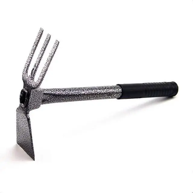 Main image of ZOG Garden Big Hand Digger and Hoe Combo Garden Tool,Heavy Duty Hand Tiller,Garden Hoe,Cultivator,Non-Slip Handle & Anti-Rust Head is The Perfect Dual Headed Weeding Tool.(Big)