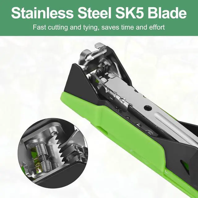 Alt view image 4 of 7 - Upgraded Plant Tying Machine Gun to Tie Up Vine Tomatoes and Grapes Quickly Garden Tape Tool for Gardeners Farmers with SK5 Blade Replacement Garden Tapes and Staples