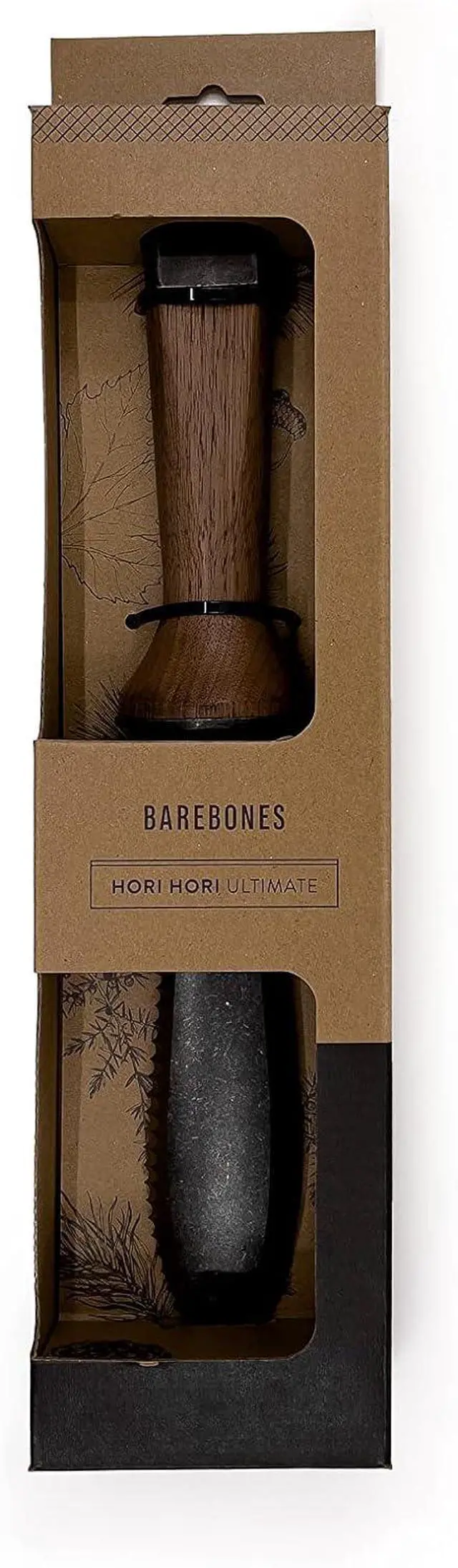 Alt view image 7 of 7 - Barebones Hori Hori Ultimate - Garden Knife with Double-Edged Tempered Steel Blade, Walnut Handle, Ambidextrous Use, Japanese Knife Garden Tool for Weeding and Gardening (Tool Only)