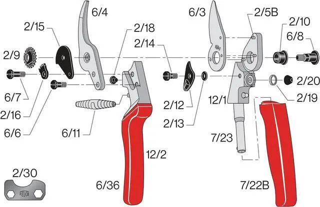 Alt view image 3 of 7 - Felco Pruning Shears (F 12) - High Performance Swiss Made One-Hand Garden Pruner with Steel Blade