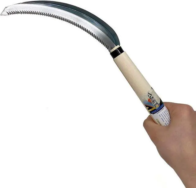 Alt view image 2 of 3 - HACHIEMON Serrated Sickle MINI Japanese Saw Tooth Style - Compact and Lightweight - Made in Japan