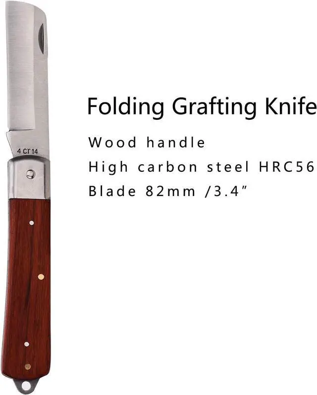 Alt view image 6 of 7 - FUNTECK 2-in-1 Grafting Tools Pruner Kit, V-Graft Omega-Graft and U-Graft, Perfect for Fruit Tree Grafting, Including Grafting Tapes, Grafting Knife & Replacement Blades