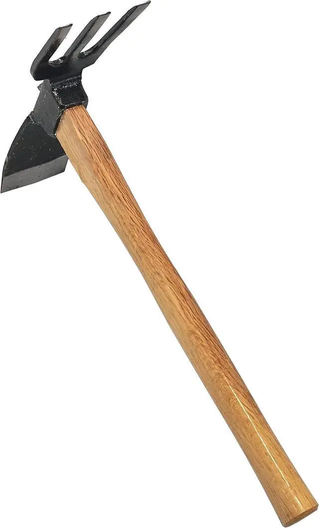 Main image of KAKURI Hoe Cultivator Combo Hand Tiller 14-3/4" Heavy Duty Hand Forged Japanese Steel Blade, Japanese Gardening Tool for Digging, Raking, Cultivating, Weeding, Made in Japan