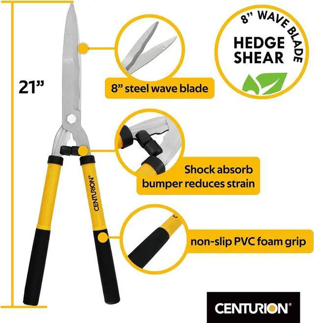 Alt view image 4 of 7 - Centurion 1222 3-Piece Lopper, Hedge Shear & Pruner Combo Set, Heavy Duty Tree, Shrub & Bush Care Kit for Lawn, Garden & Yard, Ideal for Indoor & Outdoor Gardening, Branch Cutting & Plant Trimming