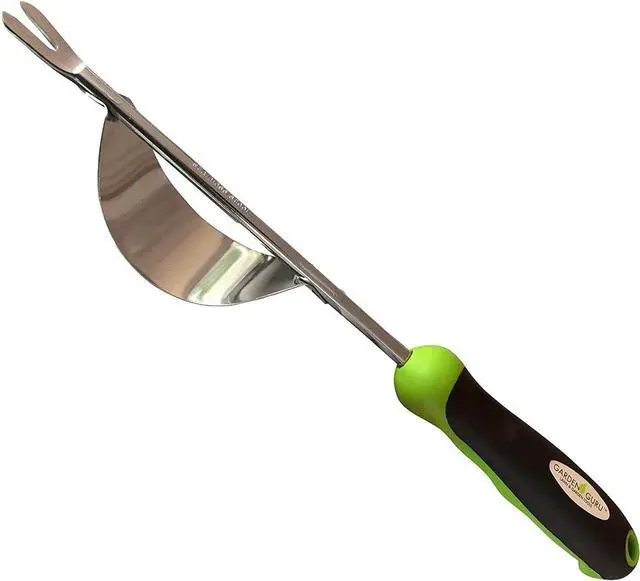 Alt view image 3 of 7 - Garden Guru Dandelion Weeder Tool with Ergonomic Handle & Fulcrum - Stainless Steel Weed Puller for Planting, Weeding, Flower and Vegetable Care in Lawn Garden Yard | Rust Resistant