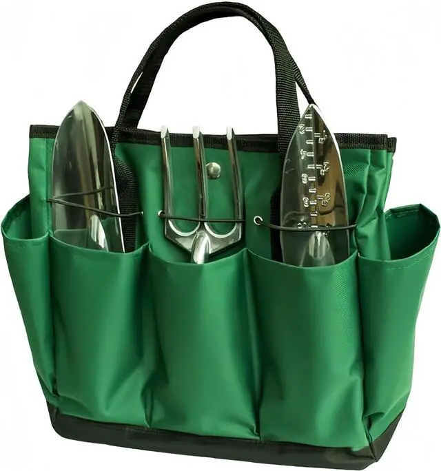Main image of Gardening Tote Bag Garden Tool Bag Garden Tote Home Organizer Gardening Tool Kit Holder Oxford Bag Gardening Tools Organizer Tote Lawn Yard Bag with 8 Pockets